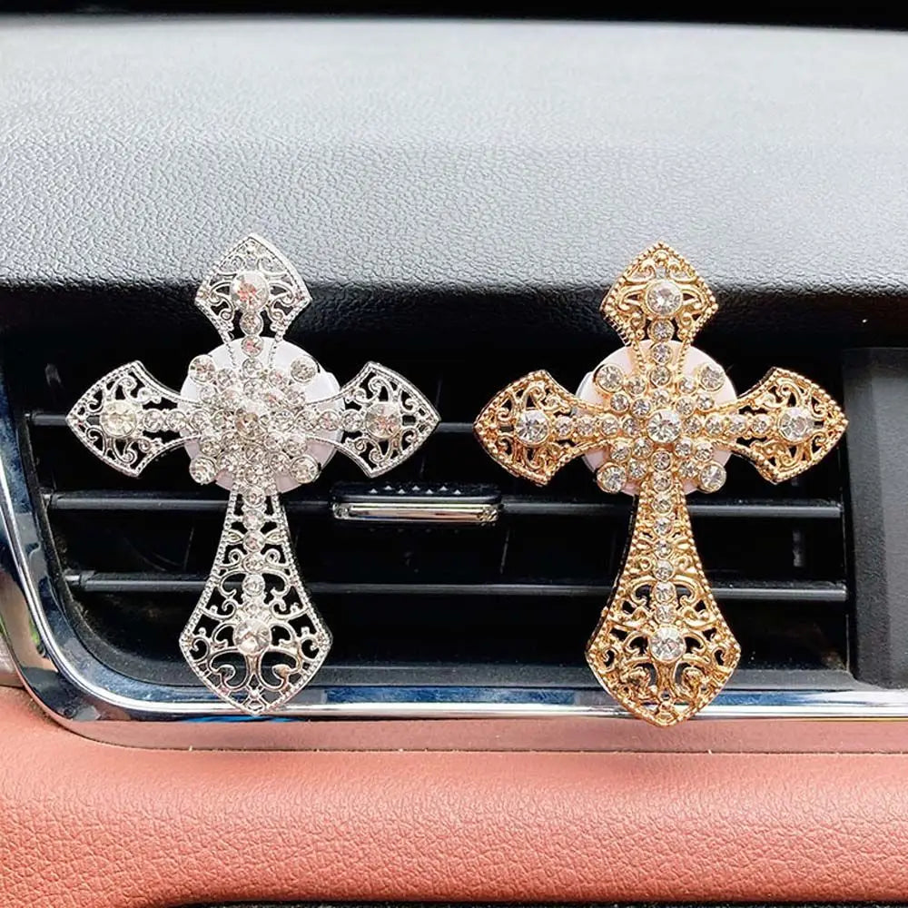 Aroma Jesus Cross Conditioning Car Smell Flavoring Diamond Air Zpaxo