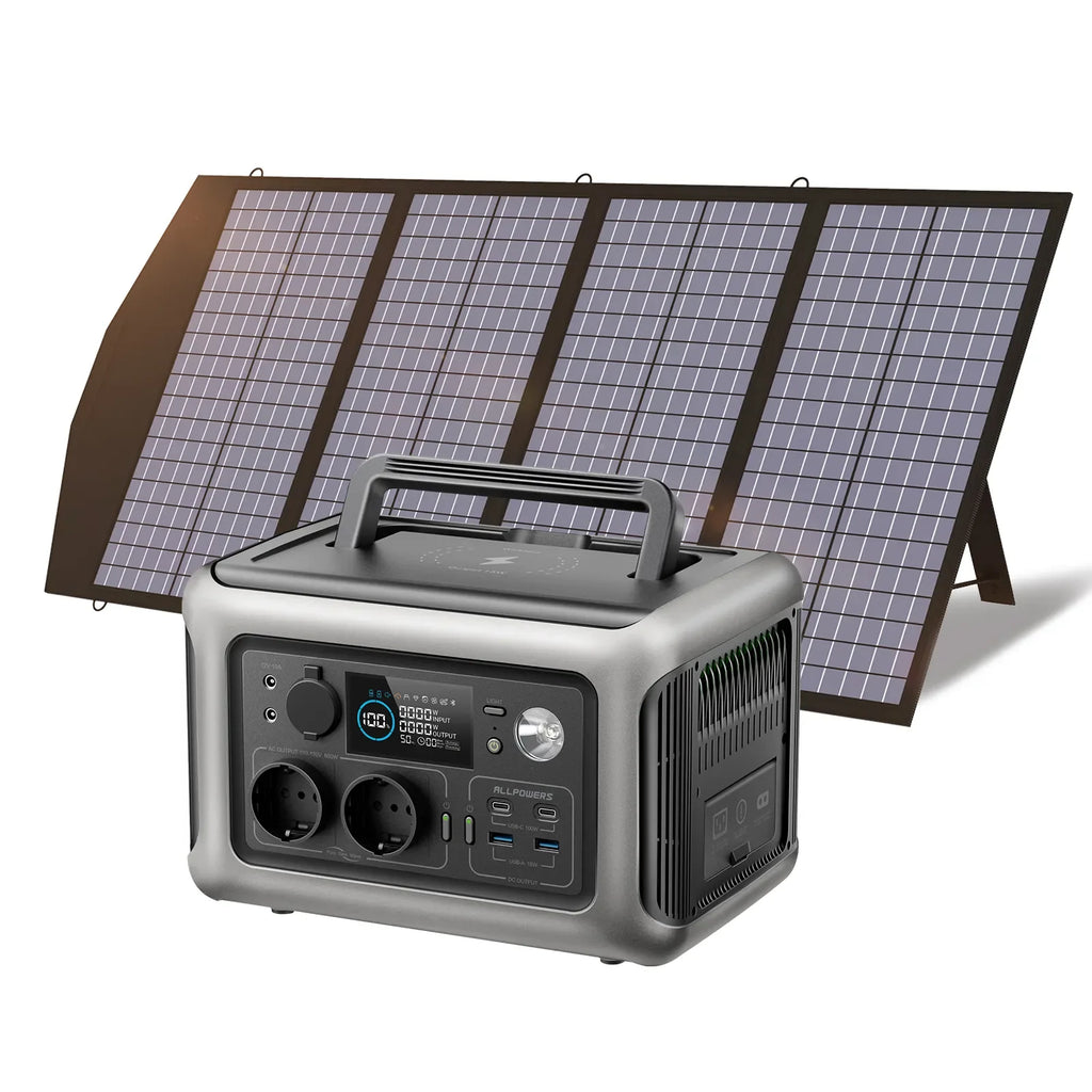 ALLPOWERS Solarpanel 100W 140W 200W Solar Energy Charger LiFePo4 Zpaxo