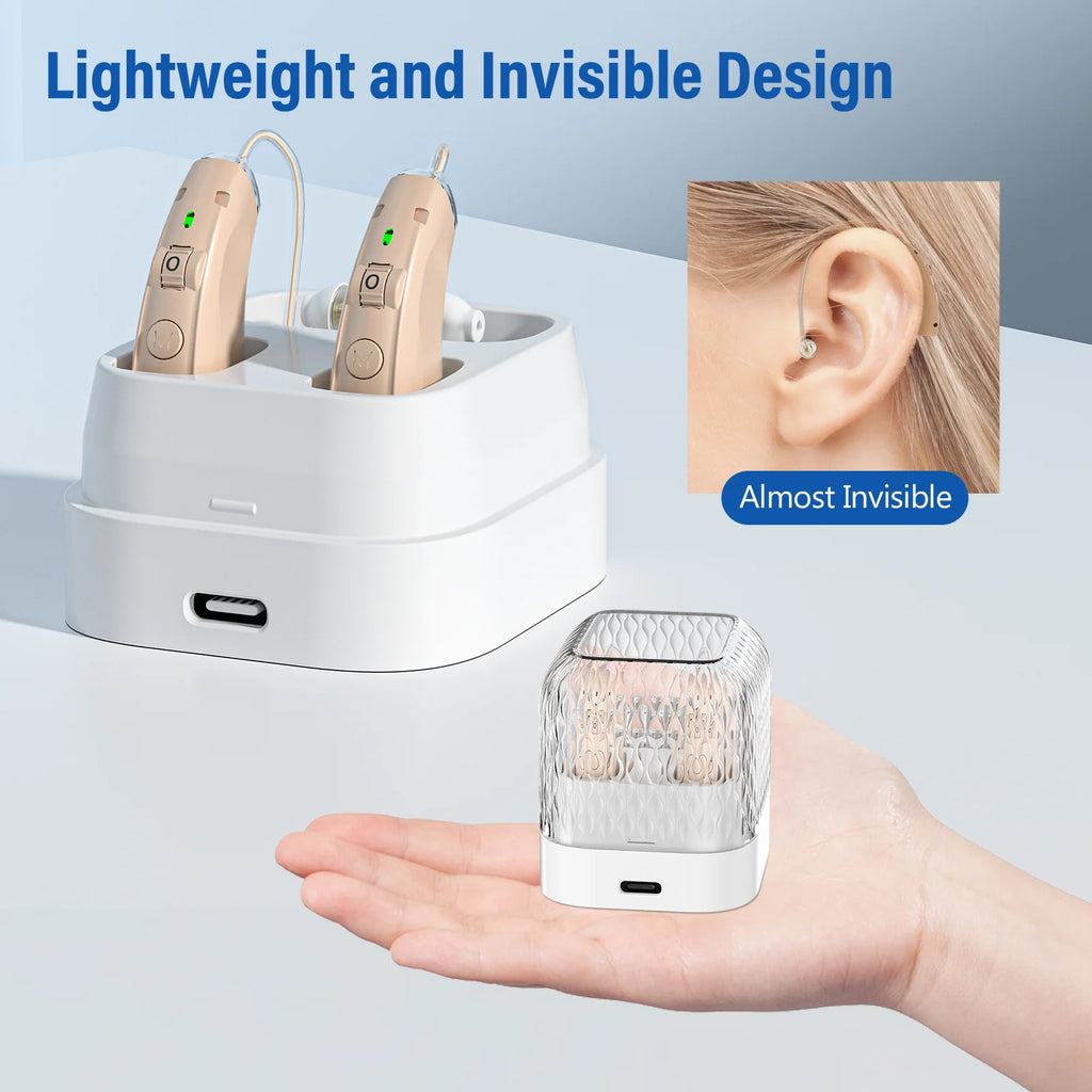 Rechargeable USB Earphone-type Hearing Aid Behind-the-ear Sound