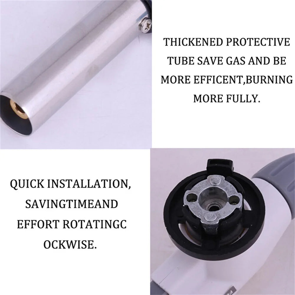 Torch Cooking AutoIgnition Butane Gas Welding-Burner Welding Gas Burner Flame Gas Torch Flame Gun Blow for BBQ Camping Cooking Zpaxo