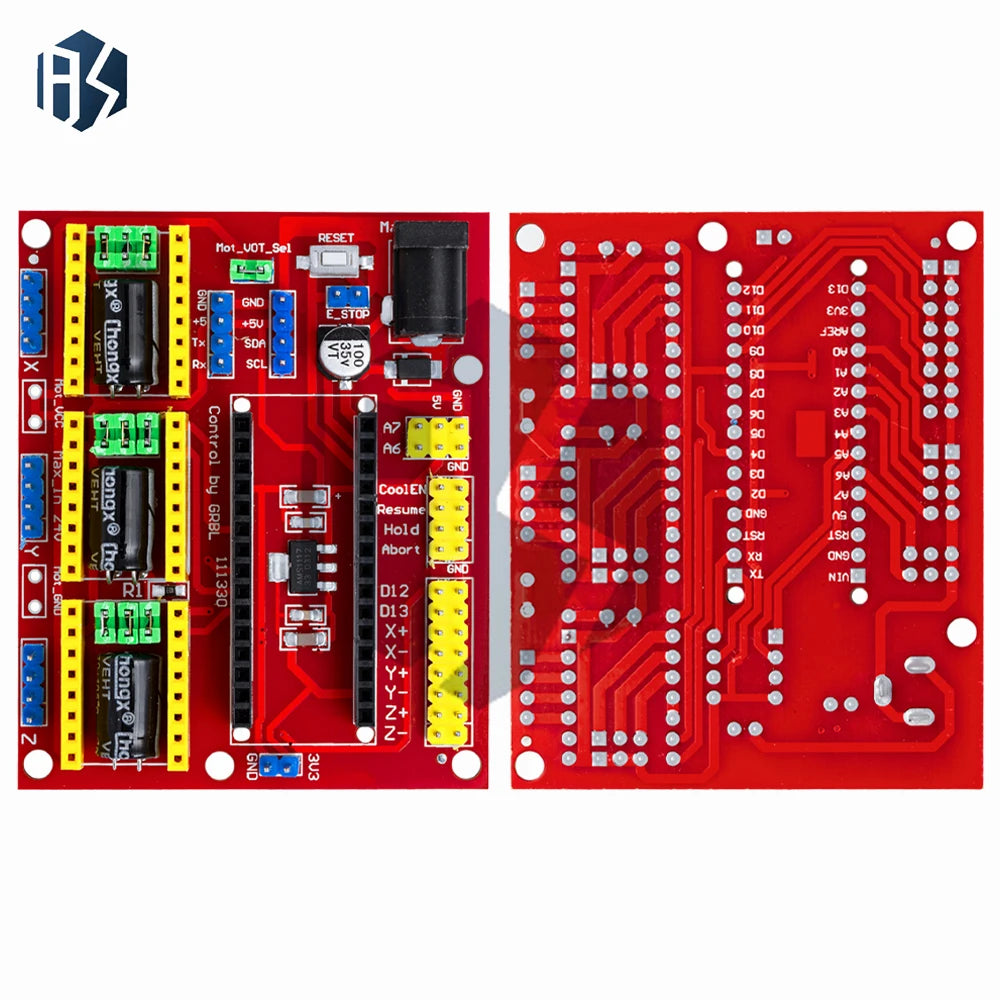 GRBL-Compatible CNC Shield V4 Nano 3 0 Bundle 3x DRV8825 Stepper Zpaxo