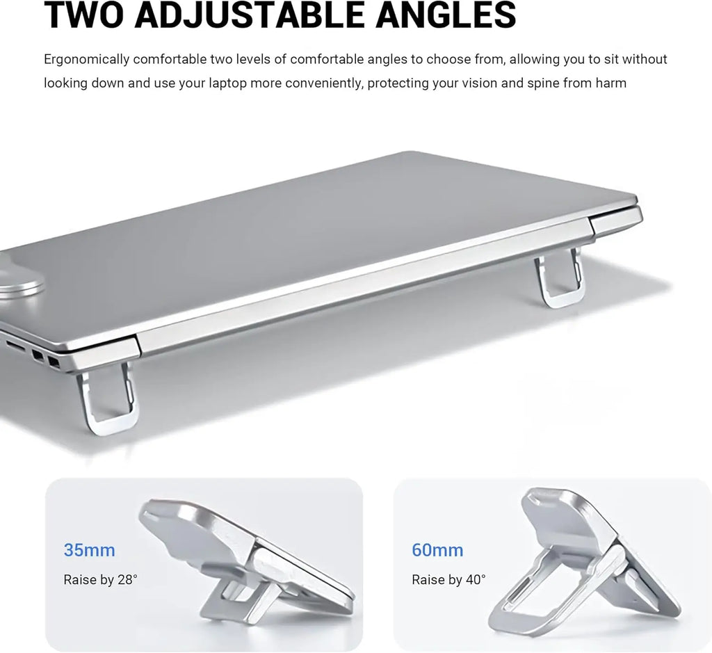 All-in-one Portable Foldable Laptop Stand Plastic Base Concealed