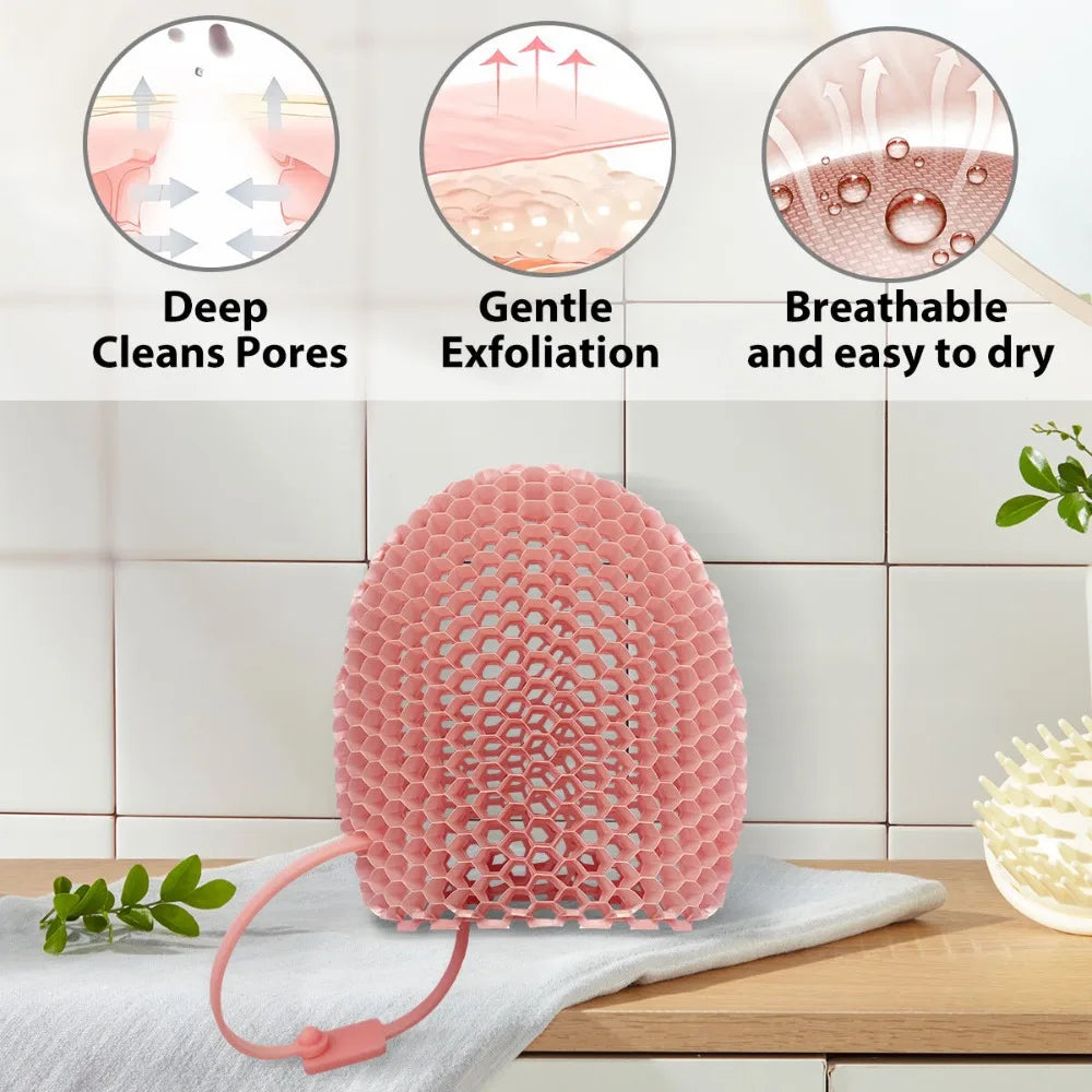 Honeycomb Exfoliating Bath Mitt – Reusable Shower Scrub Glove