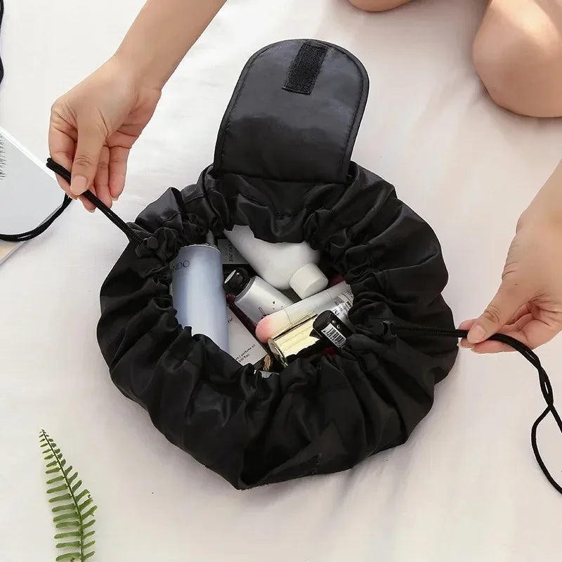 Women Drawstring Cosmetic Bag Travel Storage Makeup Organizer Female