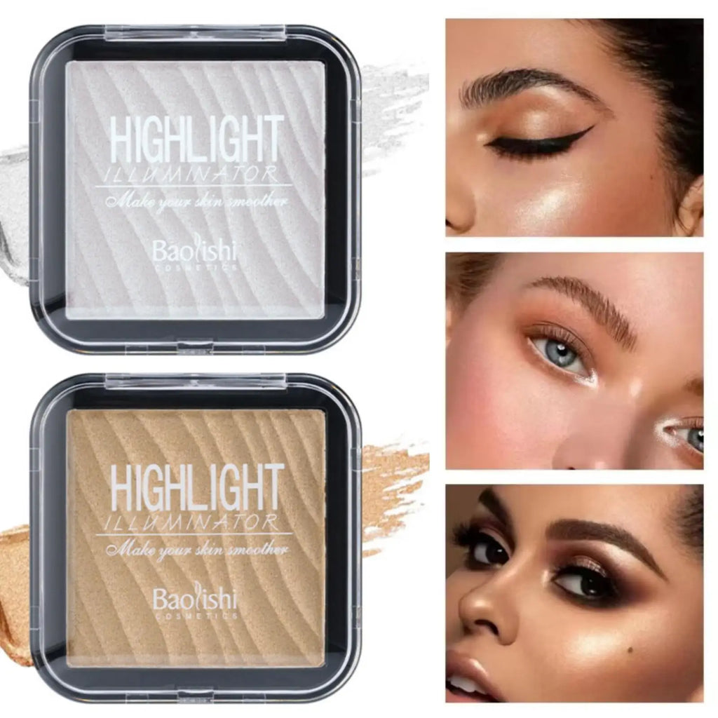 1PC Shimmer Glitter Mashed Potatoes Highlighter Shine Highlighter Makeup Gel Face and Body Brighten Glitter Contour Makeup Zpaxo