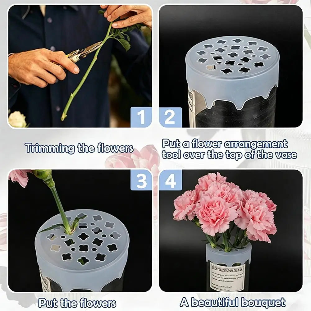 Silicone Flower Arrangement Grid Holder | Ikebana Stem Arranger Floral Arrangement Tool Zpaxo