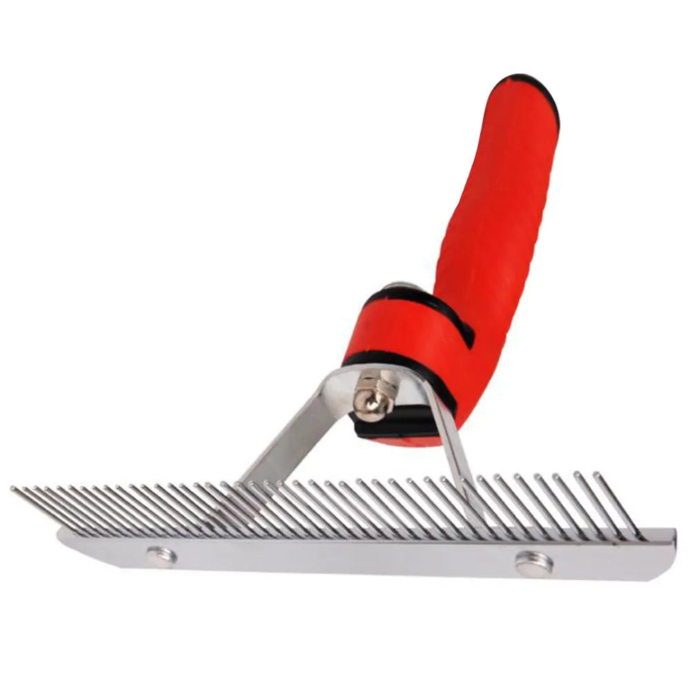 Pet Hair Comb Rake Design Durable Easy Use Single Row Grooming Tool