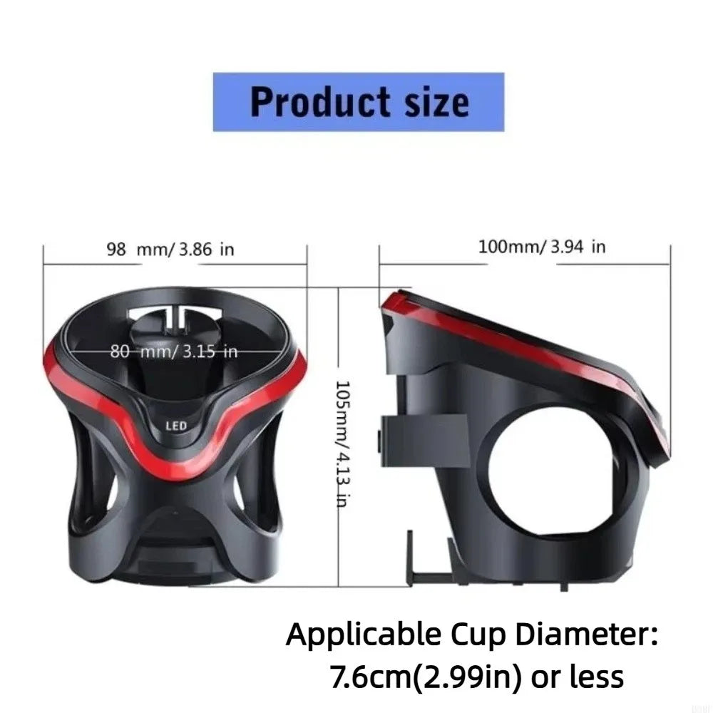 Stability Air Outlet Cup Holder Nonslip Anti-shake Led Car Stand Easy Zpaxo