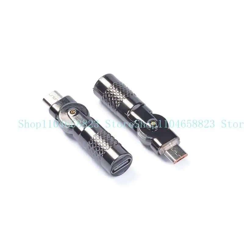 Type C To USB Converter Aluminum 90 Degree Angled For Gaming Entertainment 3A Charging 480Mbps Data Transfer Zpaxo