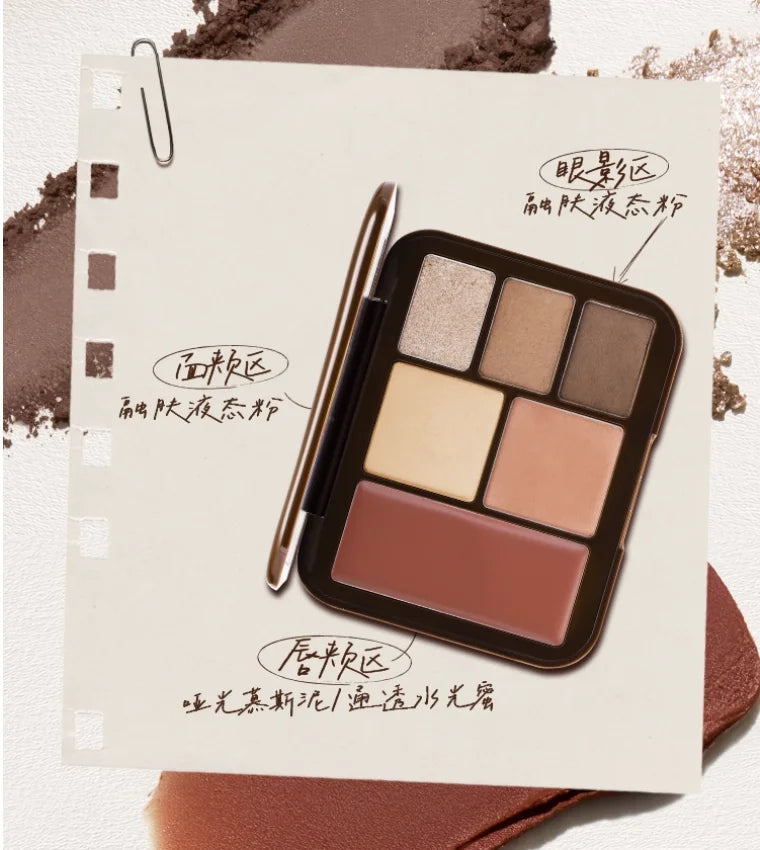 Joocyee Lookbook Multi Palette Eyeshadow Blush Lip Mud Highlighter Zpaxo