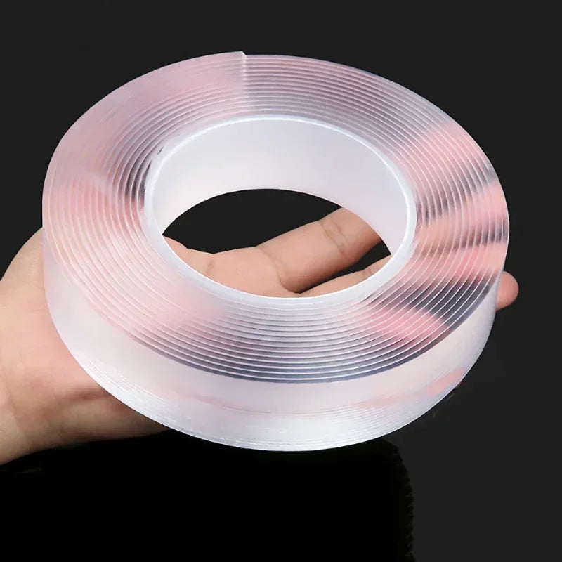 Ultra-Strong Nano Double-Sided Tape Thick Transparent Waterproof High Viscosity Multipurpose Reusable Gel Grip Tape Zpaxo