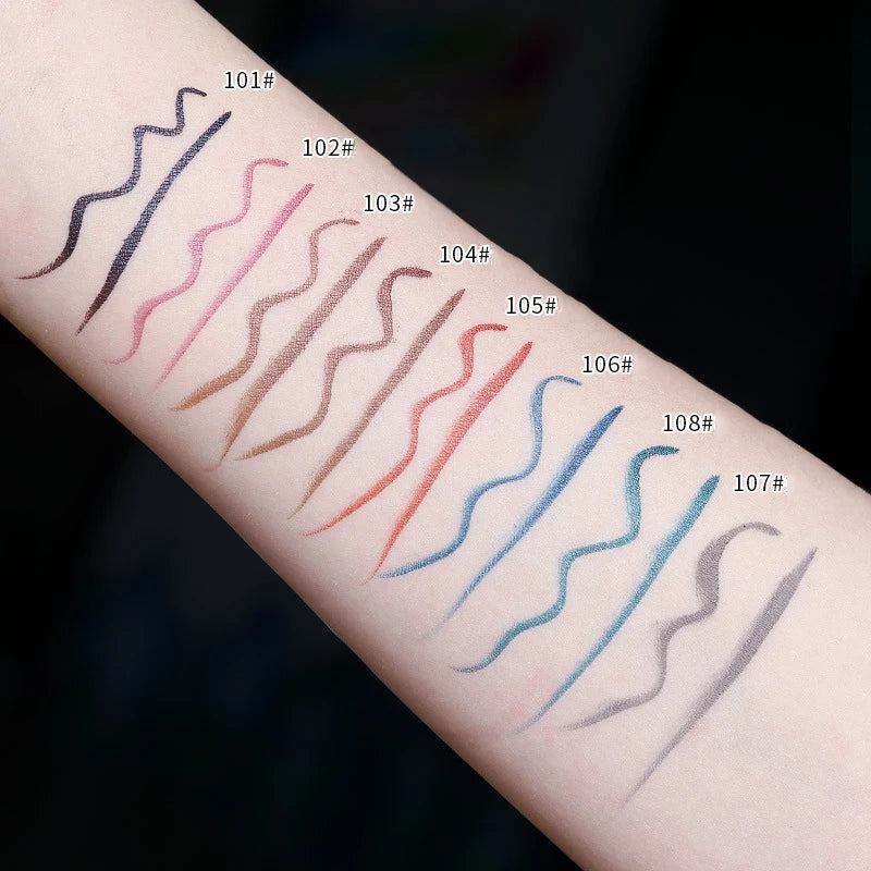 Professional Fast Dry Smooth Waterproof Eyeliner Pencils Eyes Brown