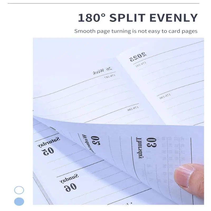 A7 Specification 2026 English Planner Book Mini Portable Pocket Daily
