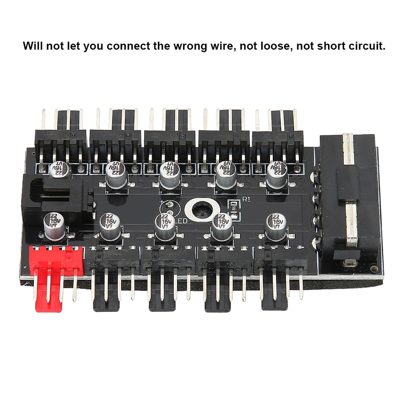 CPU Cooling Hub Chassis Fan Computer Tempreture Regulator 4pin Case