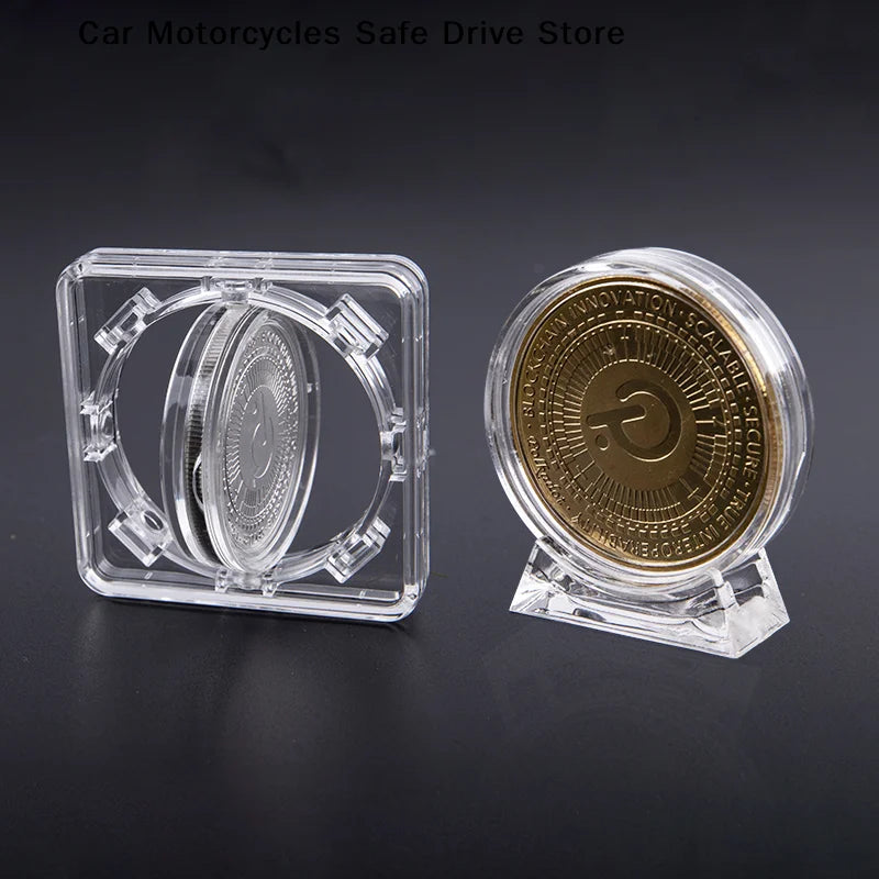 CM4cm Acrylic Coin Display Case Transparent Box Commemorative Medal