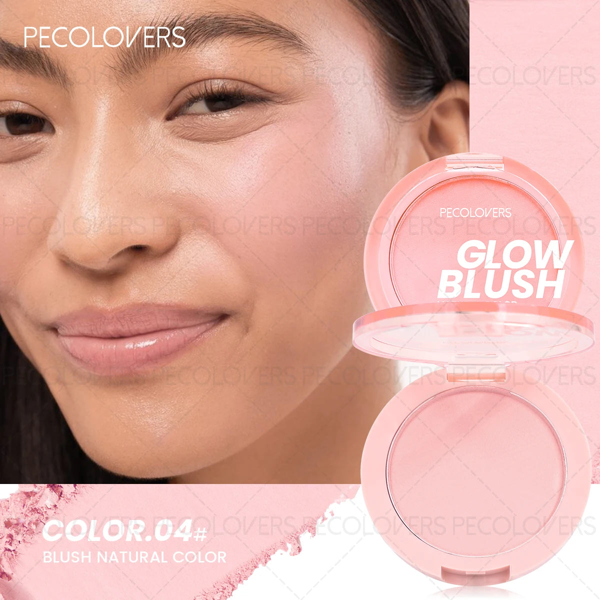 Waterproof Matte Finish Blush Palette，Berry & Coral, for All Skin Tones, Lightweight and Waterproof for All Light Beige Tones Zpaxo 04