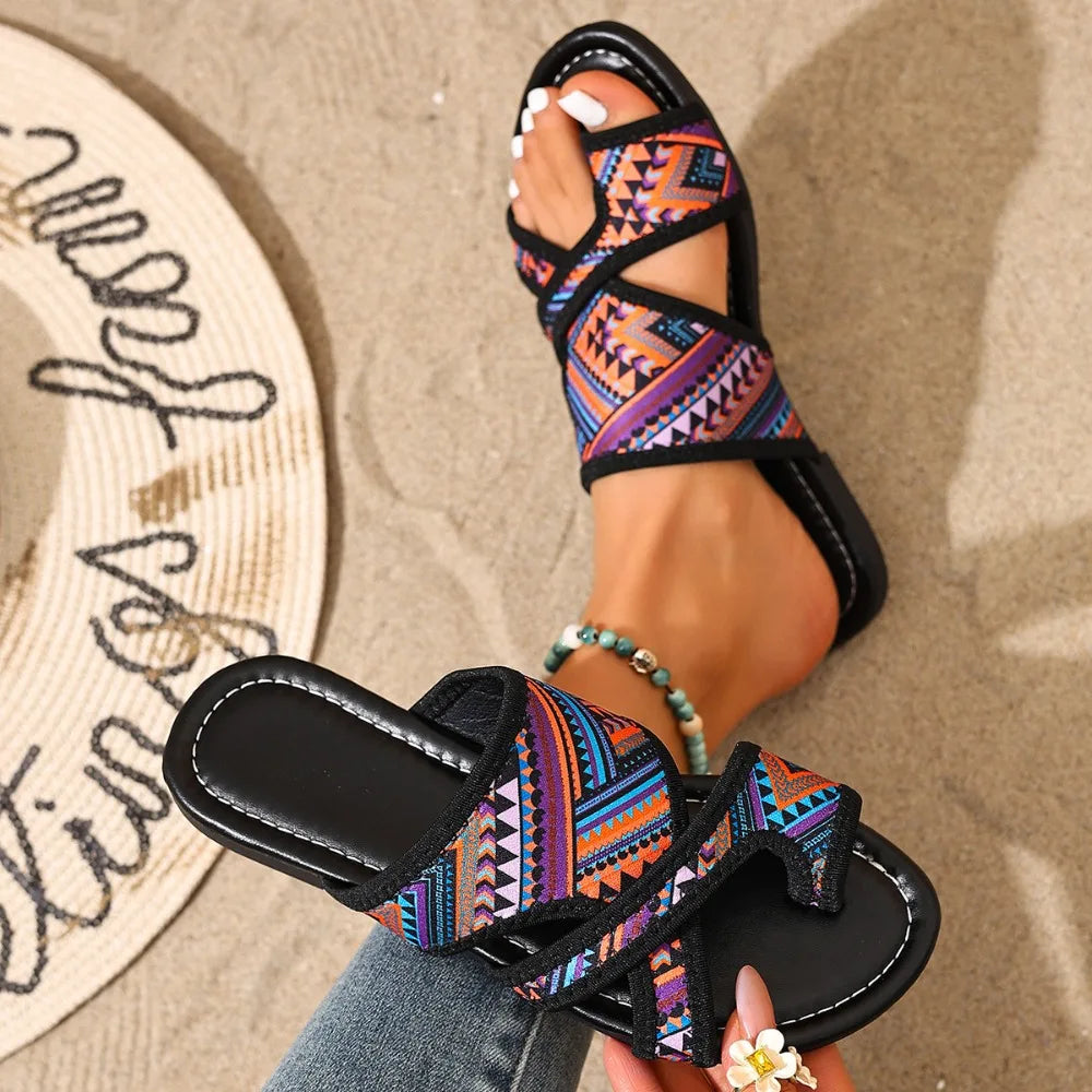 Summer Women Slippers Fashion Platform Sandals Open Toe Slip Colorful