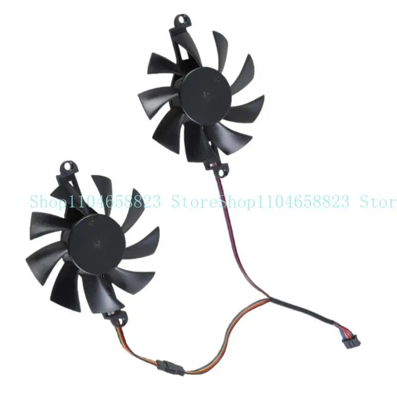652F Graphics Card 80mm 4Pin Coolers Fan Replacement Accessories Graphics Card Coolin Zpaxo