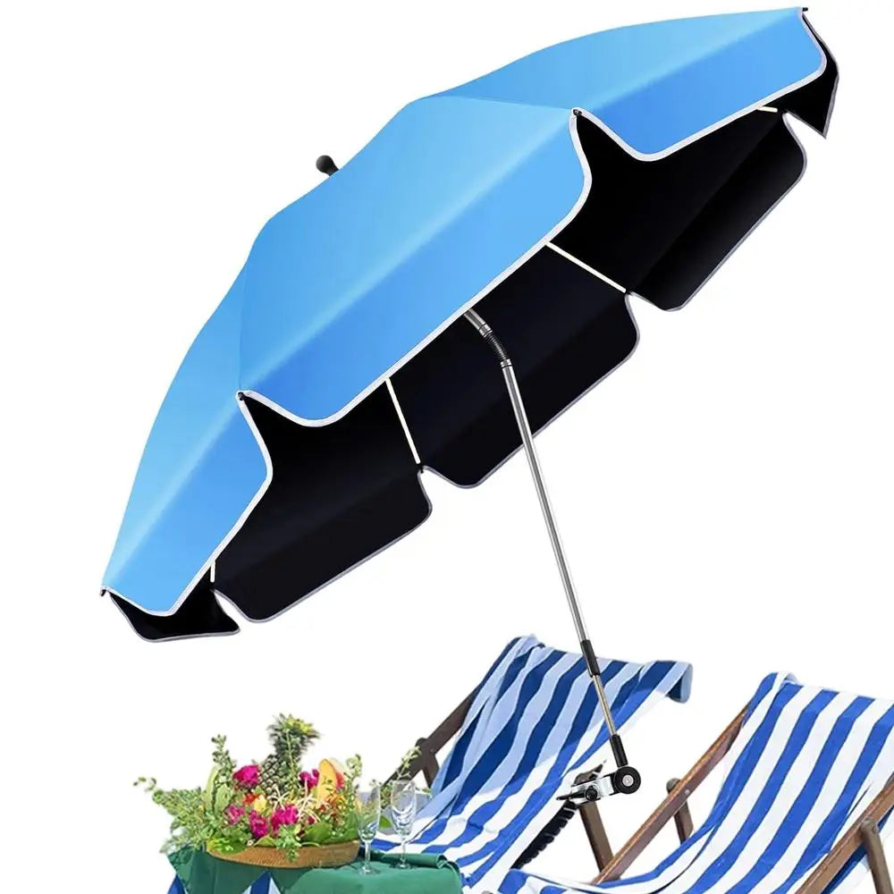 Umbrella For Chairs With Clamp 360 Adjustable UV Protection Clip On Shade Chair Railing Clamp Umbrella For Outdoor Camping Beach Zpaxo China Mainland 03