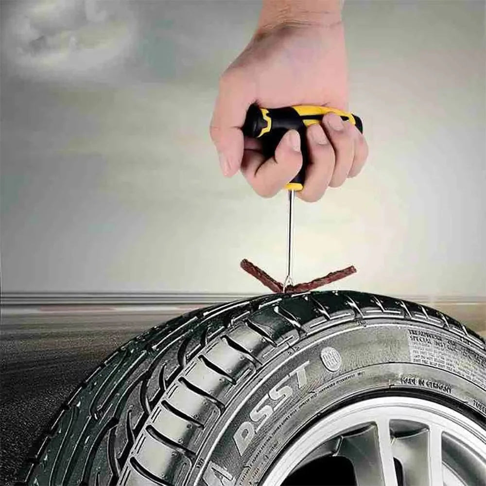 Car Tire Repair Tool Tubeless Tyre Puncture Plug Studding Rubber