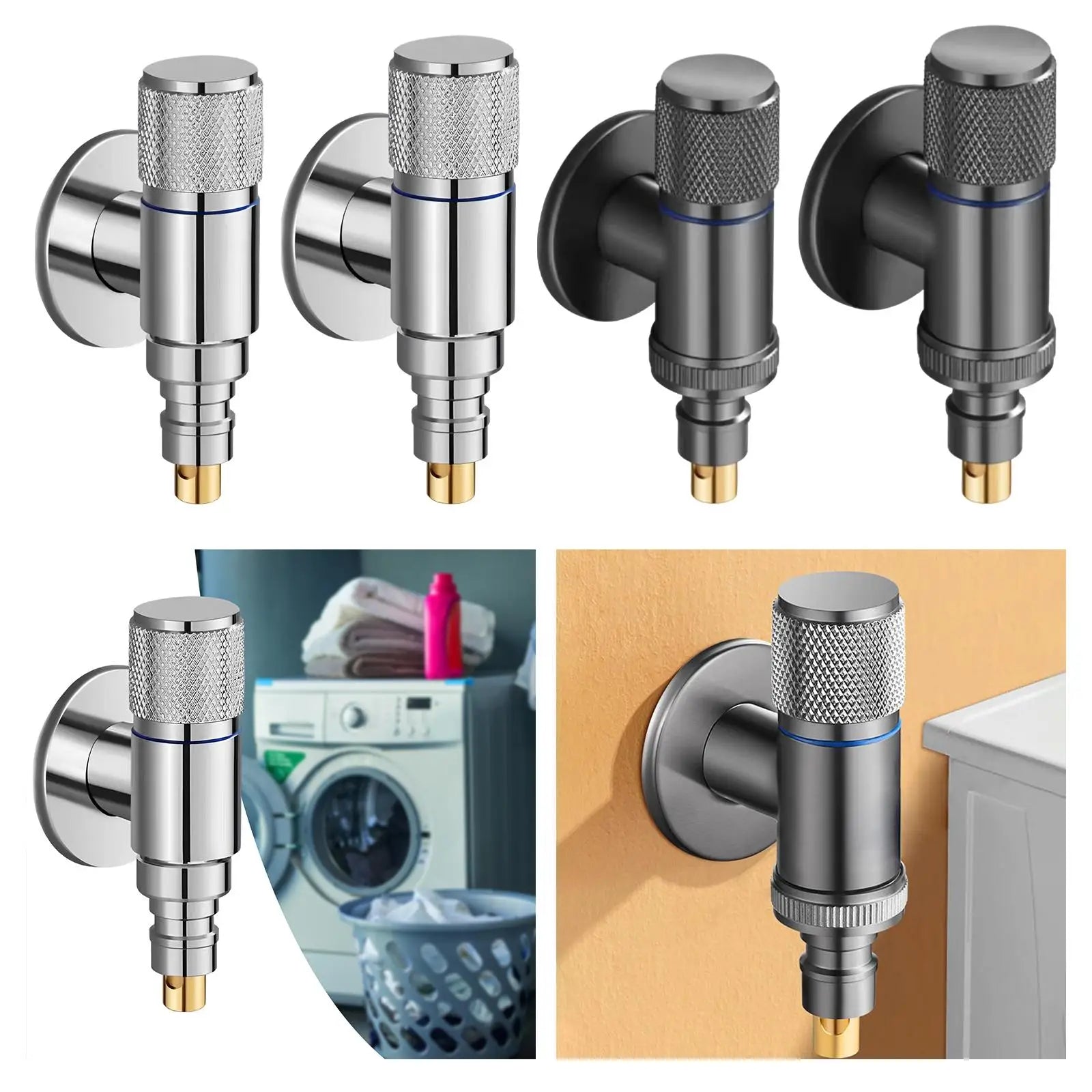 Automatic Water Stop Valve Mixer Tap Angle Wall Mounted Zpaxo