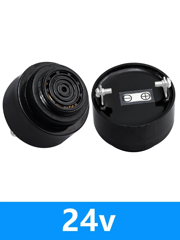 SFM380 Active Buzzer 12V 24V 4310 Piezoelectric DC Speaker Car Dedicated Continuous Sound Voice SFM380 Active Buzzer 12V 24V 43 Zpaxo 24v