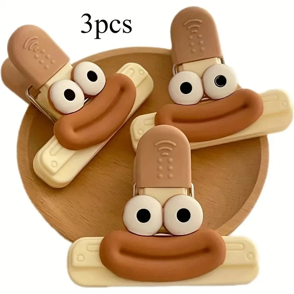 Creative Face Bag Sealing Clips – Fun Food Storage Clips