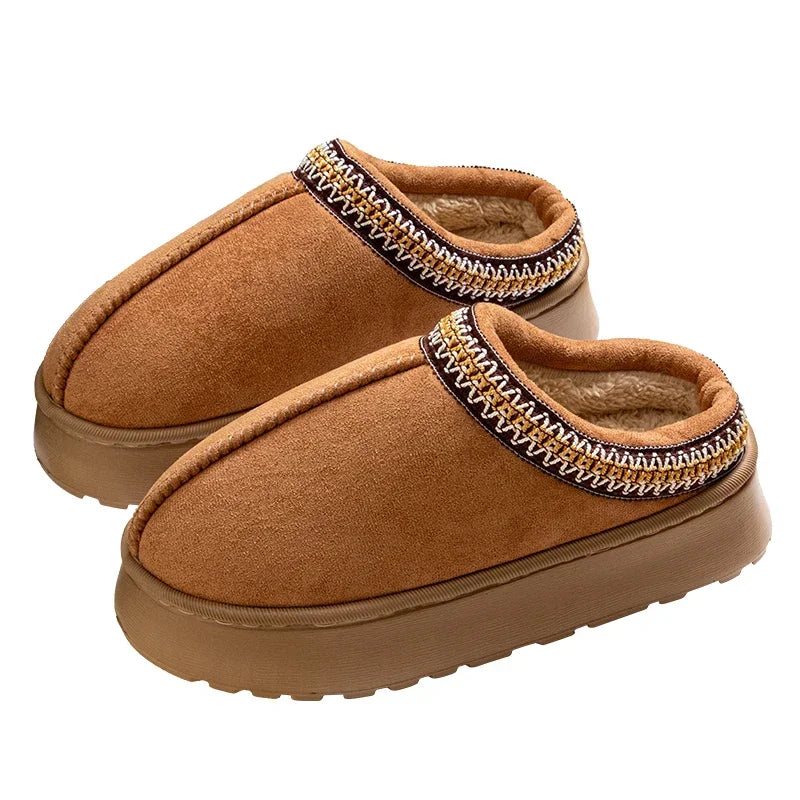 Warm House Shoes Ladies Winter Women Slippers Plush Interior Anti