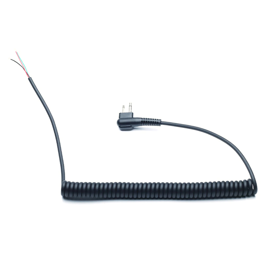 2 Pin M Port DIY 4 Wire Speaker Mic Extension Cable Motorola GP68