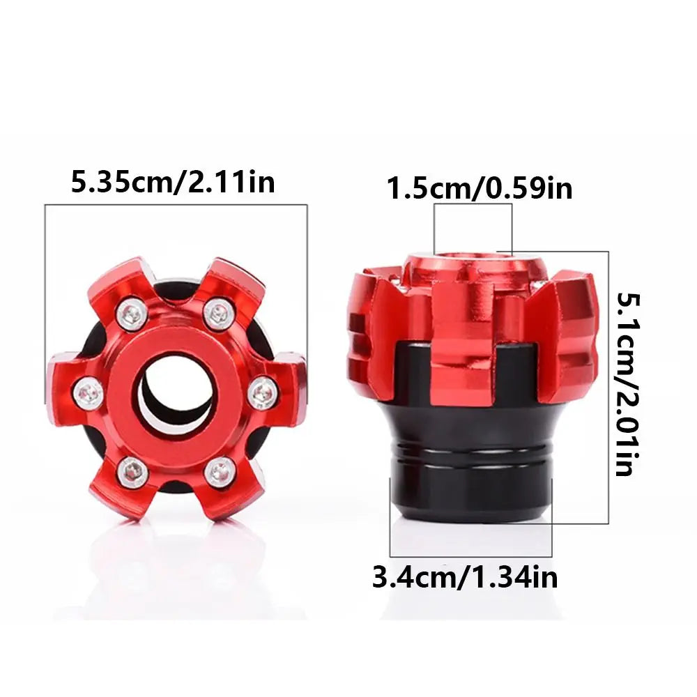 Aluminum Alloy Motorcycle Axle Cap Universal Fit Anti Fall Front Zpaxo