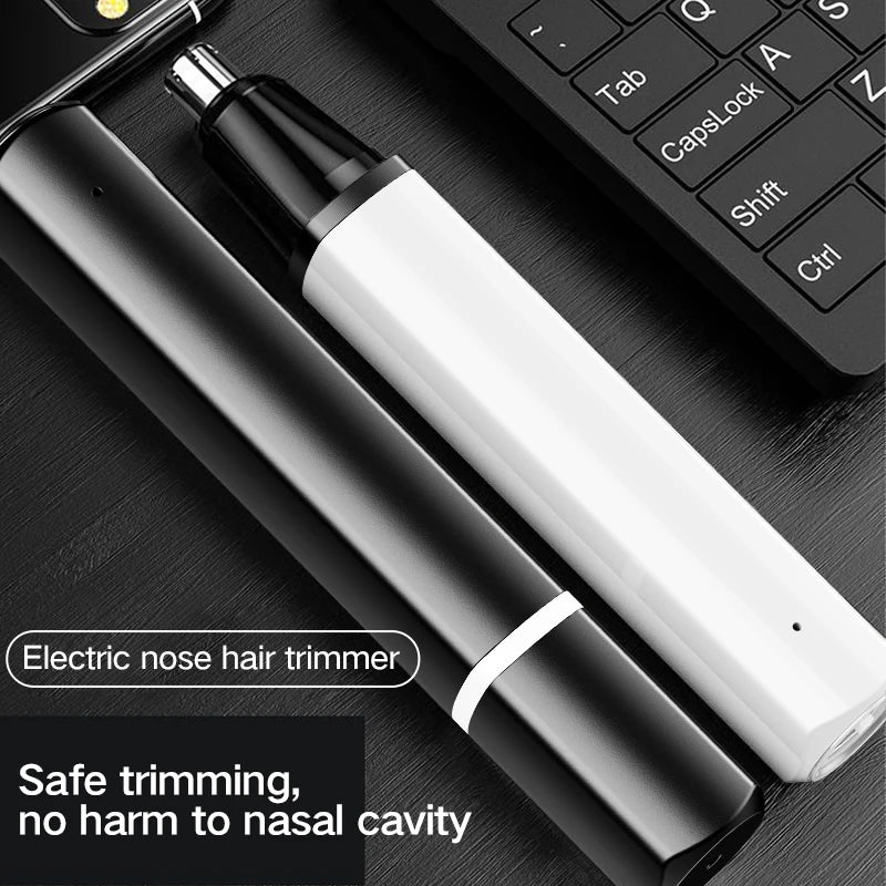 Portable Mini Rechargeable Electric Nose Hair Trimmer Washable
