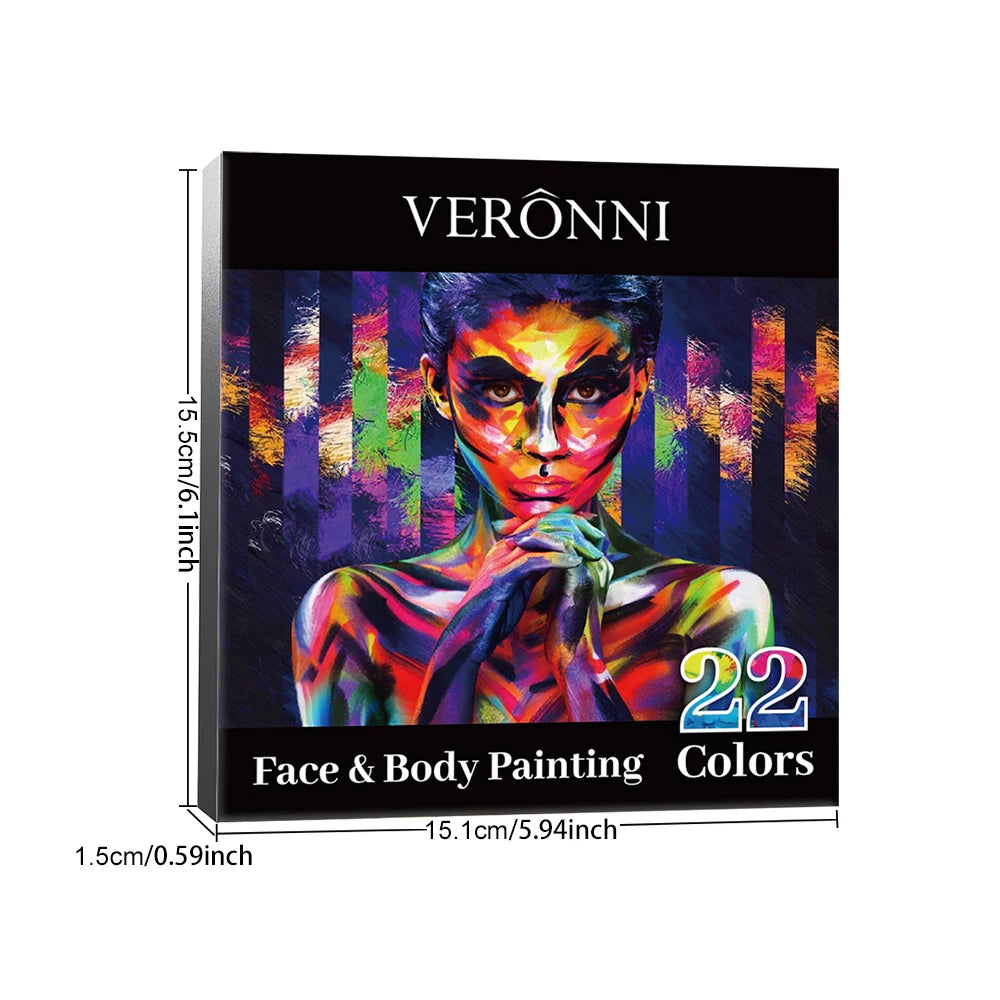 Waterproof 22 Colors Face Body Painting Halloween Party Paint Makeup Zpaxo
