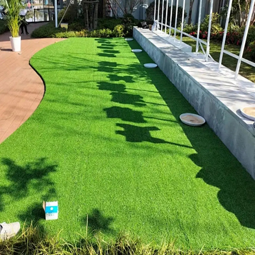 12 Inchx12 Inch Square Artificial Grass Mat Green Interlocking Zpaxo