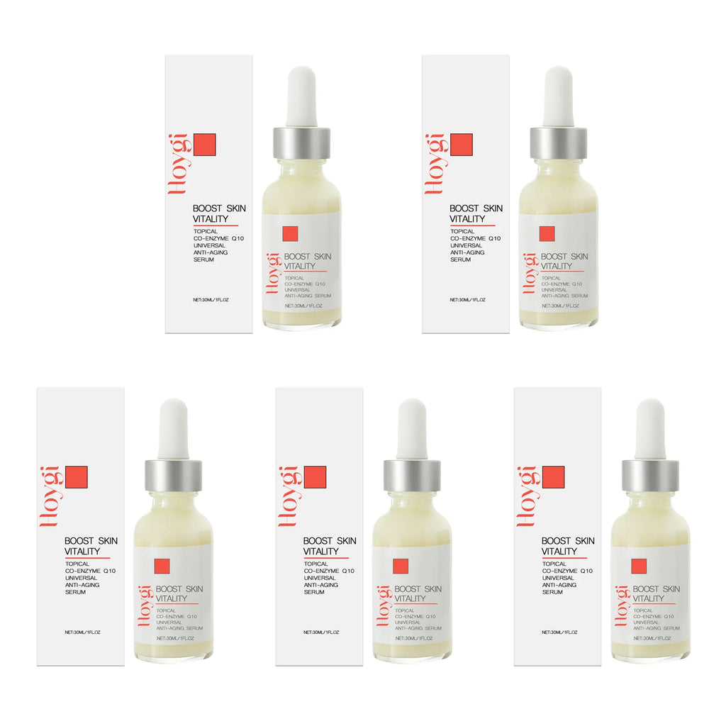 Hoygi CoQ10 Face & Neck Firming Serum | Anti-Aging Fine Lines Anti-Aging Face Serum Zpaxo 5 x 30ml Boxed