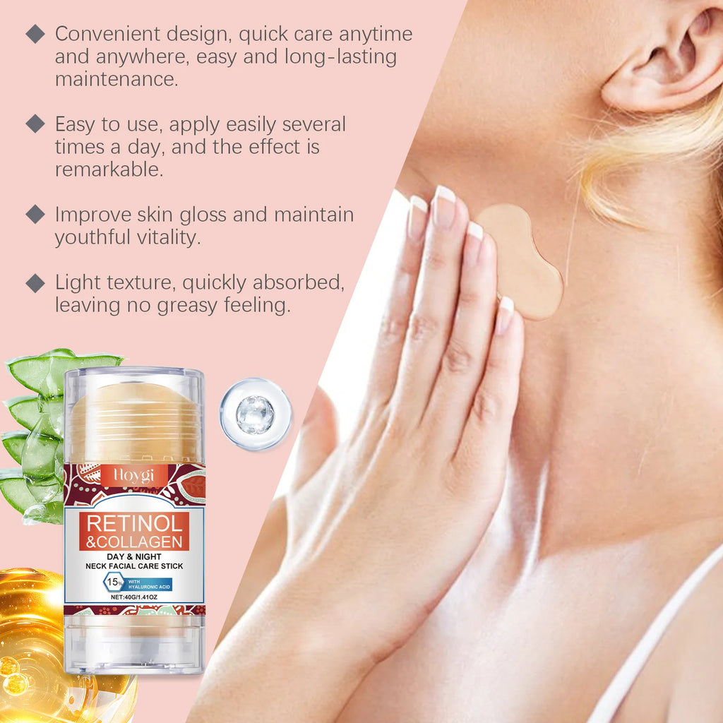 Hoygi Retinol & Collagen Neck Firming Cream Stick | Anti-Wrinkle Neck Firming Cream Zpaxo