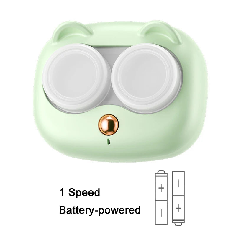 2026 Ultrasonic Contact Lenses Cleaner with Removable Portable Box Tear Protein Removal Machine Compact Contact Lenses Cleaning Zpaxo 124-Green