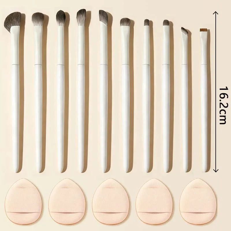 5/6/8/10pcs Natural Eye Makeup Brushes Set Detail Eyeshadow Contouring Brush Ultra Soft Blending Eyeliner Brow Brush Makeup Tool Zpaxo