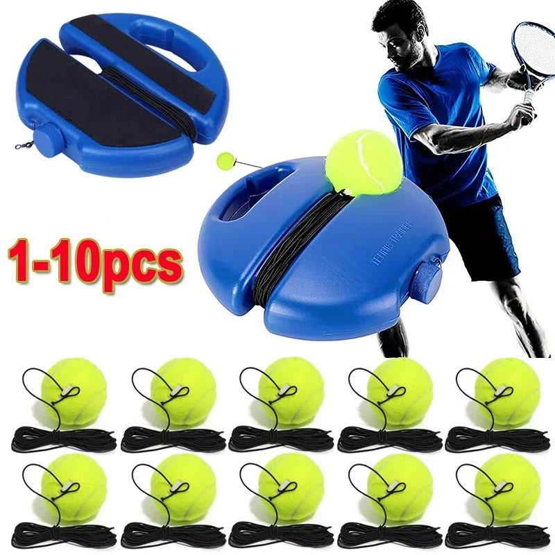 Professional Tennis Training Aids Bases Elastic Rope Ball Practice