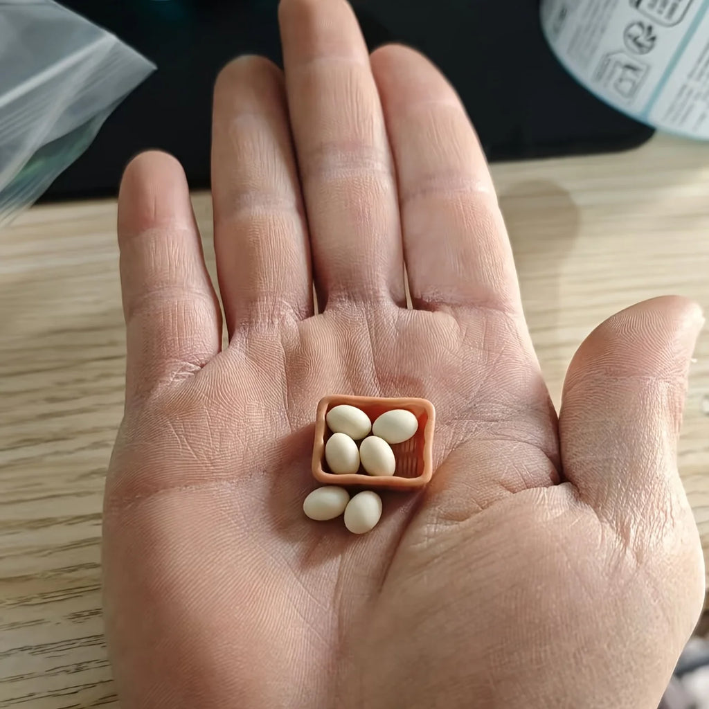 1:12 Miniature Egg Carton – Dollhouse Kitchen Prop & Décor