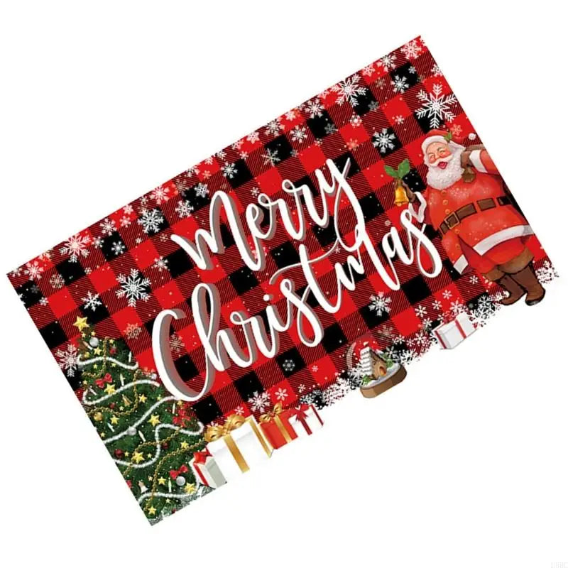 70 8x43 Christmas Scene Backdrop Polyester Cloth Indoor Holiday Party