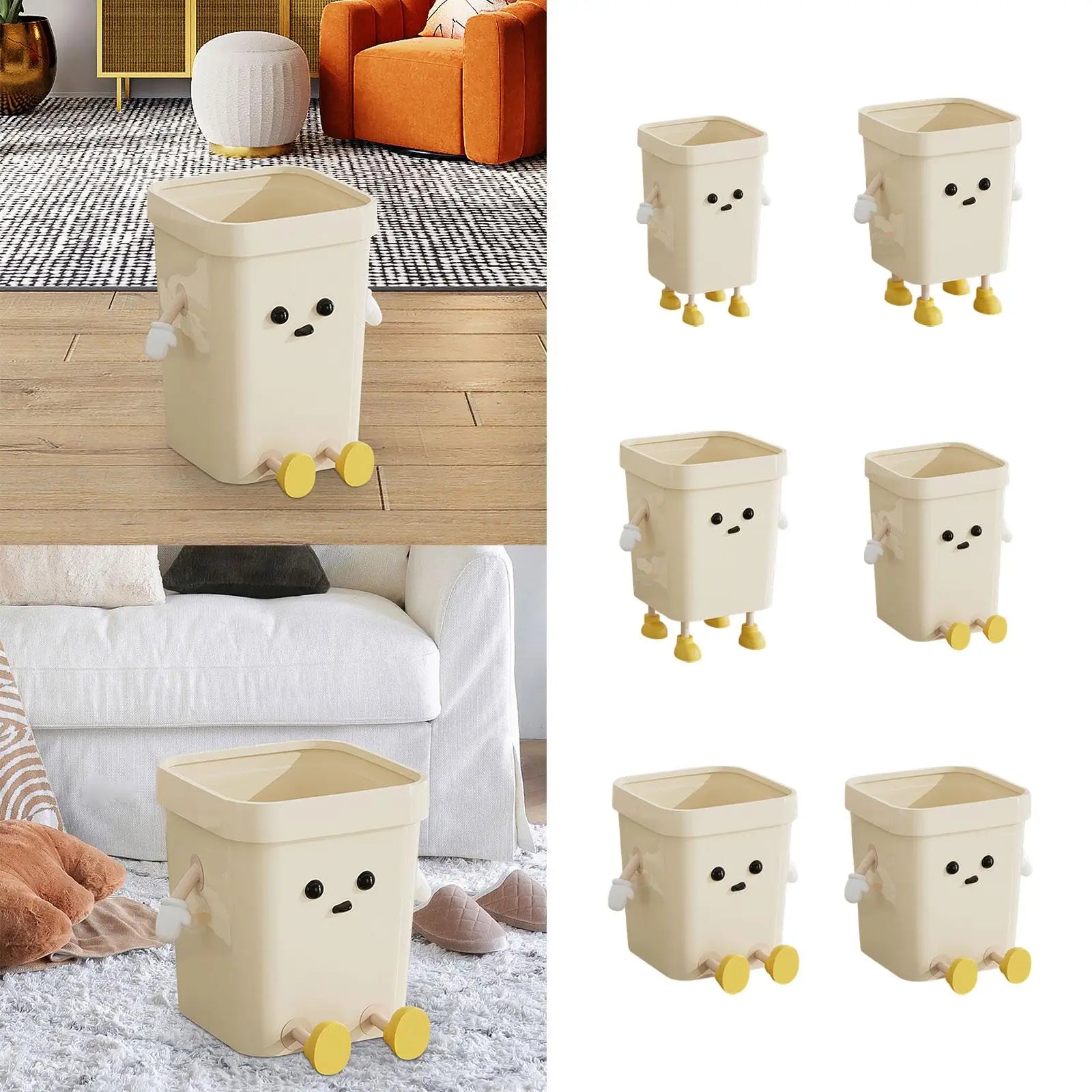 Creative Trash Can Lovely Lightweight Sturdy Household Compost Bucket Zpaxo