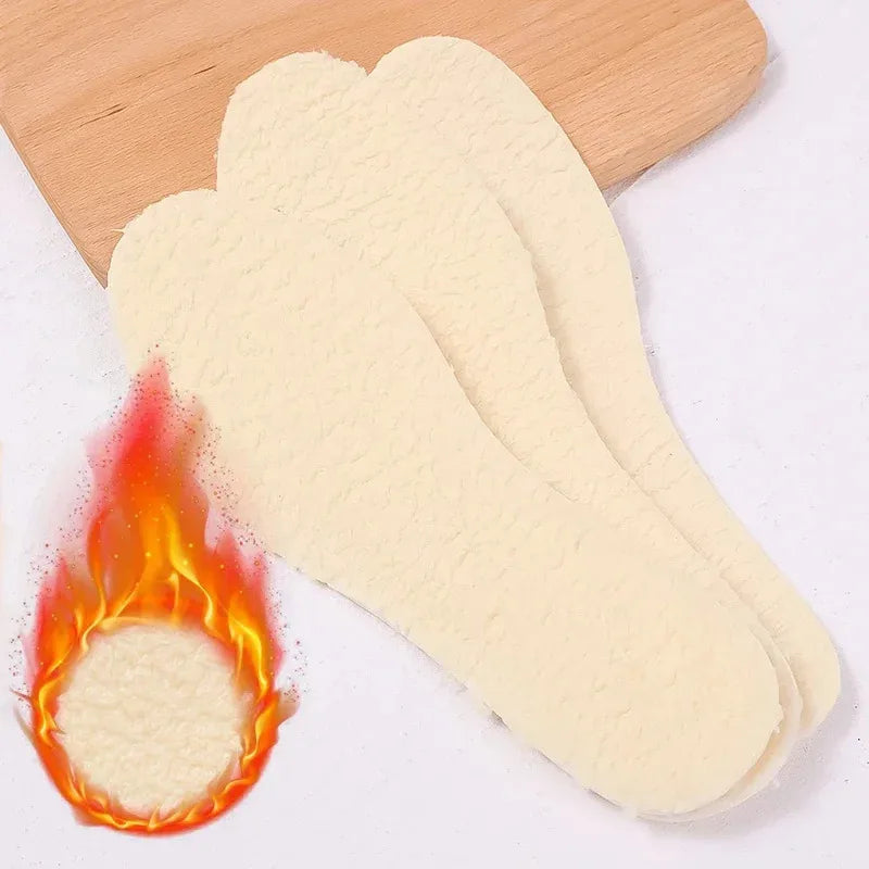 Lamb Fleece Thermal Insoles – Warm Wool Shoe Pads Men & Women