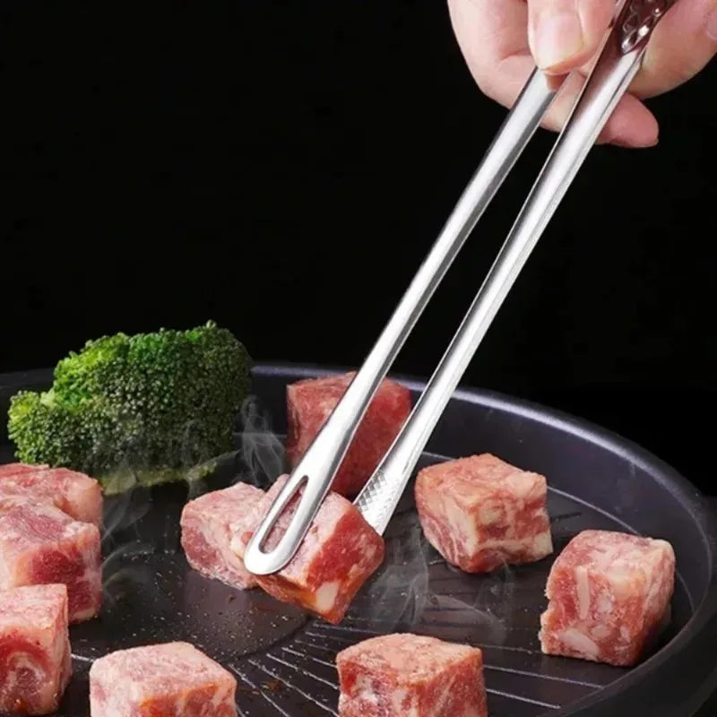 Stainless Steel BBQ & Kitchen Tongs – Non-Slip 28cm Food Tongs Kitchen Cooking Tongs Zpaxo