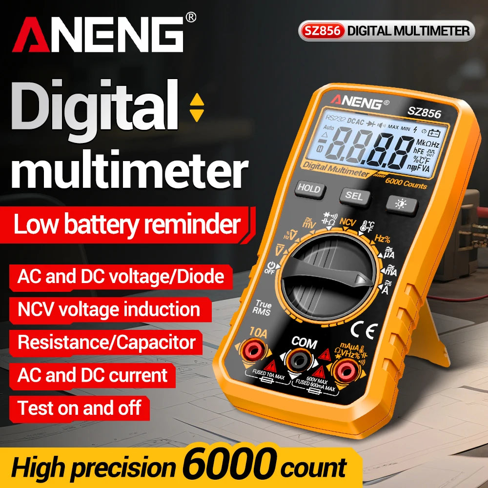 High-precision Multimeters ANENG SZ856 Backlight Display Screen Low