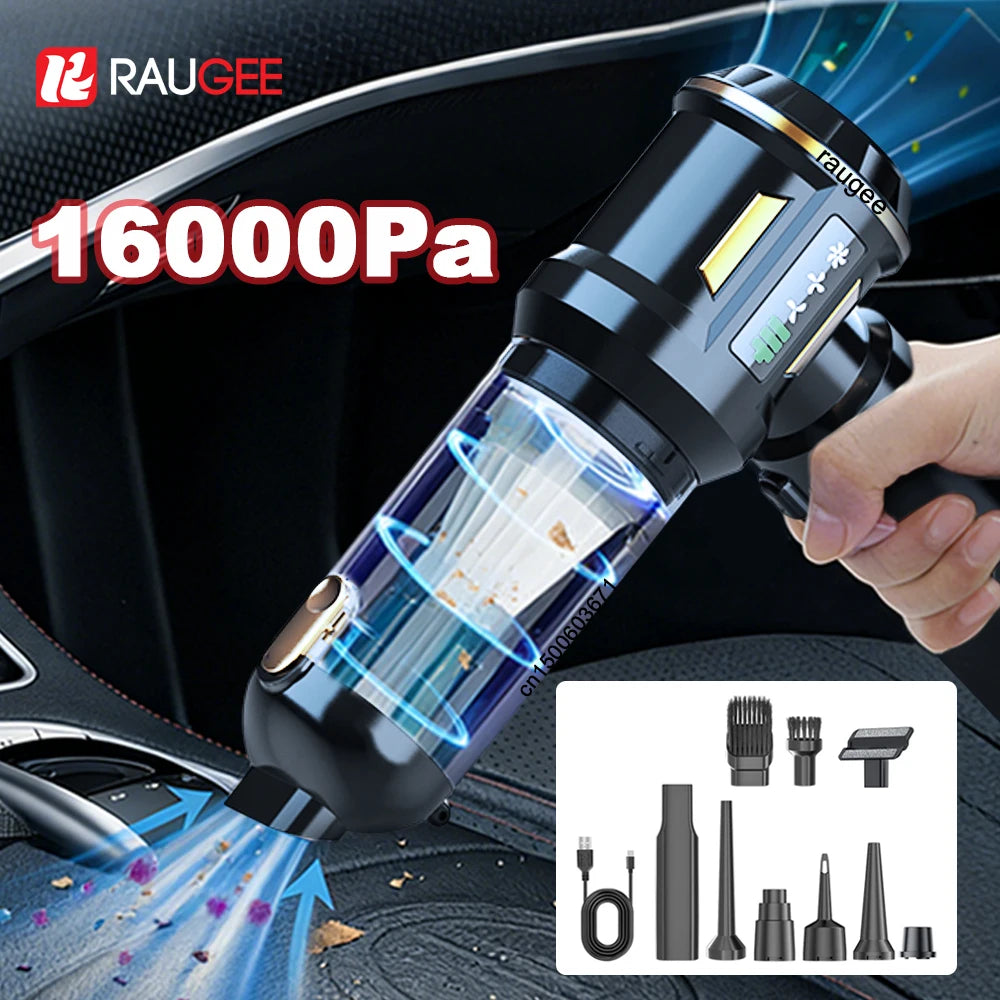 Car Vacuum Cleaner Mini Handheld Wireless Portable Dual Use Home