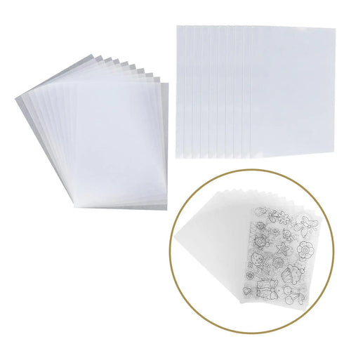 10Pcs Heat Shrink Plastic Sheets 0.3mm Thickness Multipurpose for Pendants, Earrings DIY Accessories Lightweight 5.7x7.8inch Zpaxo