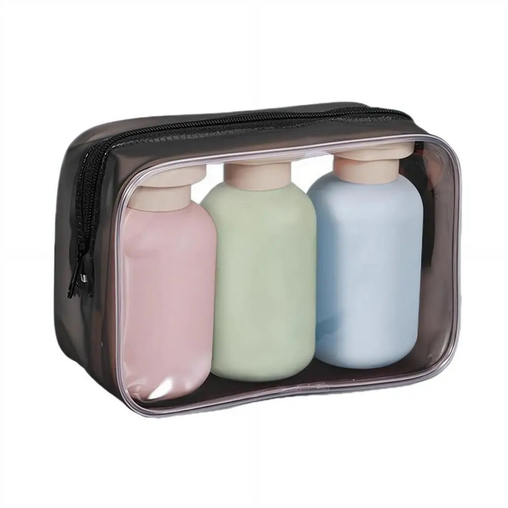 3-Pack Refillable Travel Bottles – Leak-Proof Squeeze Containers Travel Bottles Set Zpaxo
