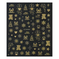1/12pcs Multi Design Christmas Nails Sticker 3D Gold Stamping Sparkling Snowflake Christmas Tree Bowknot Winter Adhesive Decals Zpaxo 07