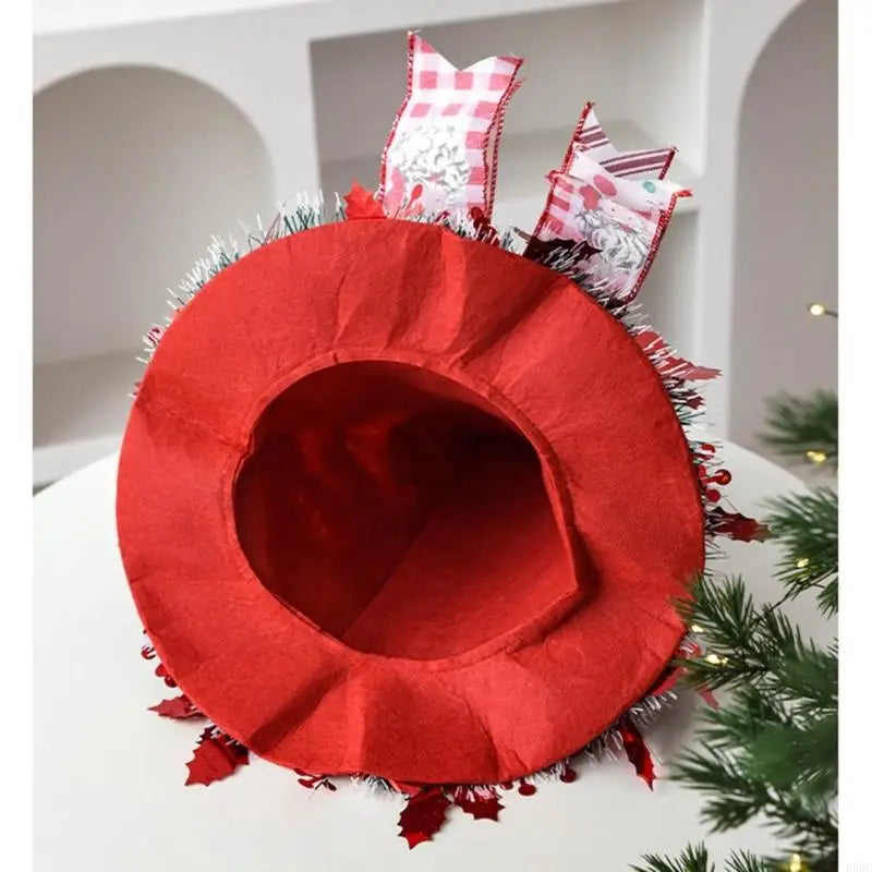 Festival Season Tree Toppers Santa Hat Ornament Multifunctional