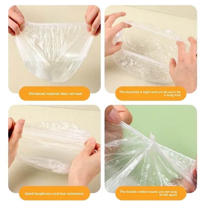 Disposable Shower Cap Head Cover High-pressure Transparent Strip PE